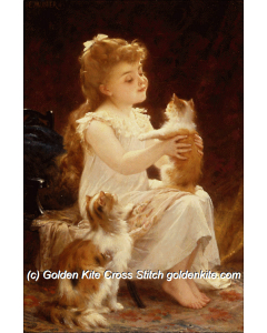 Playing with the Kitten (Emile Munier)