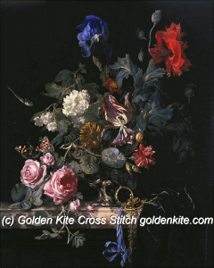 Flowers in a Silver Vase (Willem van Aelst)