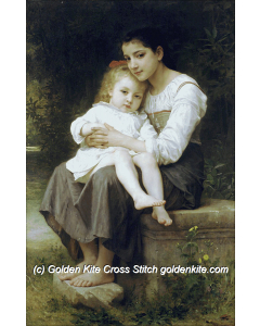 Girl with Sister (Adolphe-William Bouguereau)
