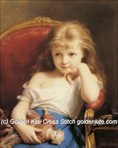 Young Girl Holding a Doll (Fritz Zuber-Buhler)