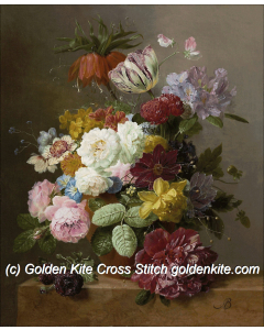 Roses, Peonies, Tulips and Narcissi (Arnoldus Bloemers)