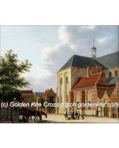A View of the Sint Jan's Kerkhof (Hendrik Van Oort)