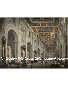 Interior of San Giovanni Laterano, Rome (Giovanni Paolo Pannini)