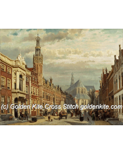 View of Alkmaar (Cornelis Springer)