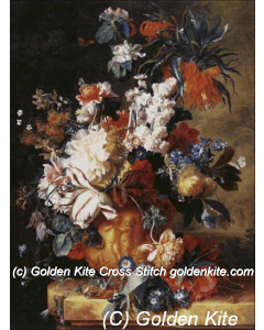 Bouquet of Flowers in an Urn (Jan van Huysum)