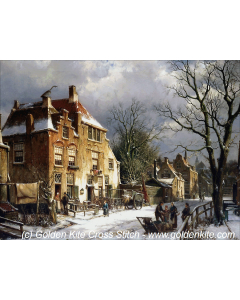 Winter Landscape Sun (Willem Koekkoek)
