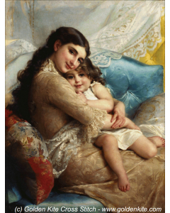 Portrait of a Mother and Daughter (Emile Munier)