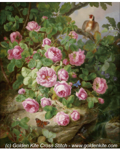 Decorative Still Life with Roses (Josef Lauer)