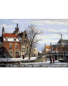 A View in a Town in Winter (Willem Koekkoek)