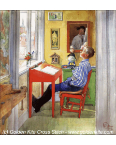 Esbjorn Doing his Homework (Carl Larsson)
