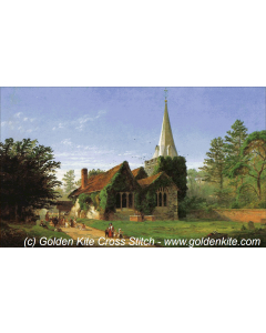 The Church at Stoke Poges (Jasper Francis Cropsey)