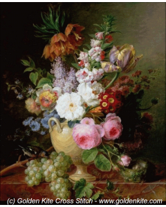 Still Life with Flowers and Grapes (Cornelis van Spaendonck)