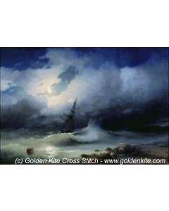 Stormy Sea at Night (Ivan Aivazovsky)